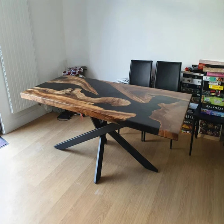 l shaped river table