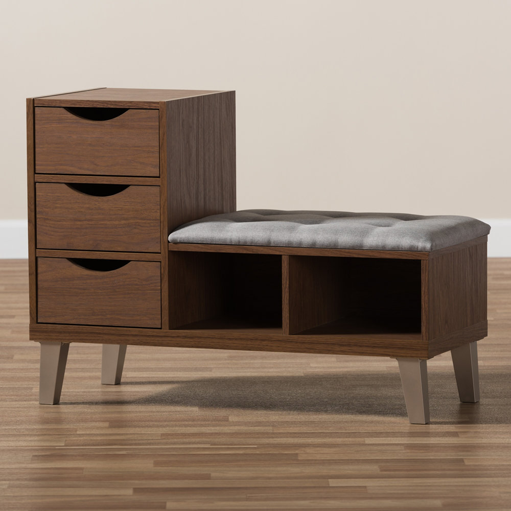Corrigan Studio Bernardston Drawer Shoe Storage Bench Wayfair