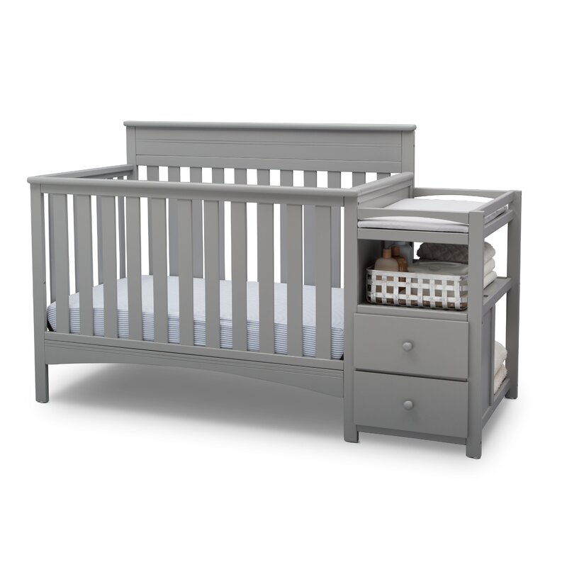 3 in 1 crib with changing table