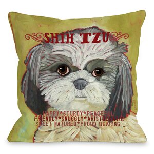 Doggy Du00e9cor Shih Tzu Throw Pillow