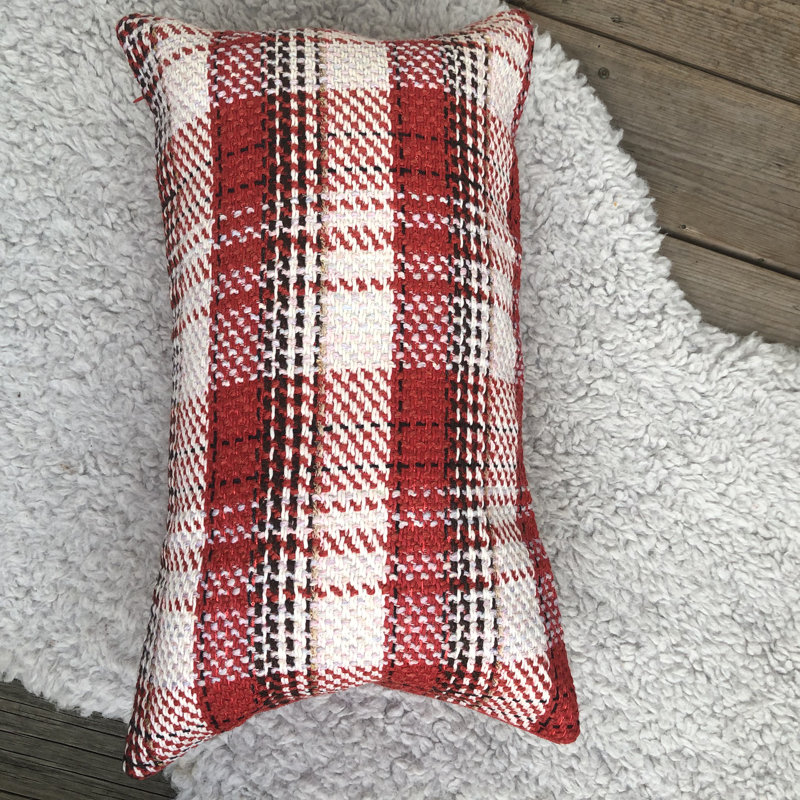 Holiday 2019 Christmas Plaid Rectangular Pillow Cover