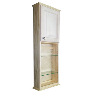 Ashley Series 15.25" W x 49.5" H Wall Mounted Cabinet by
