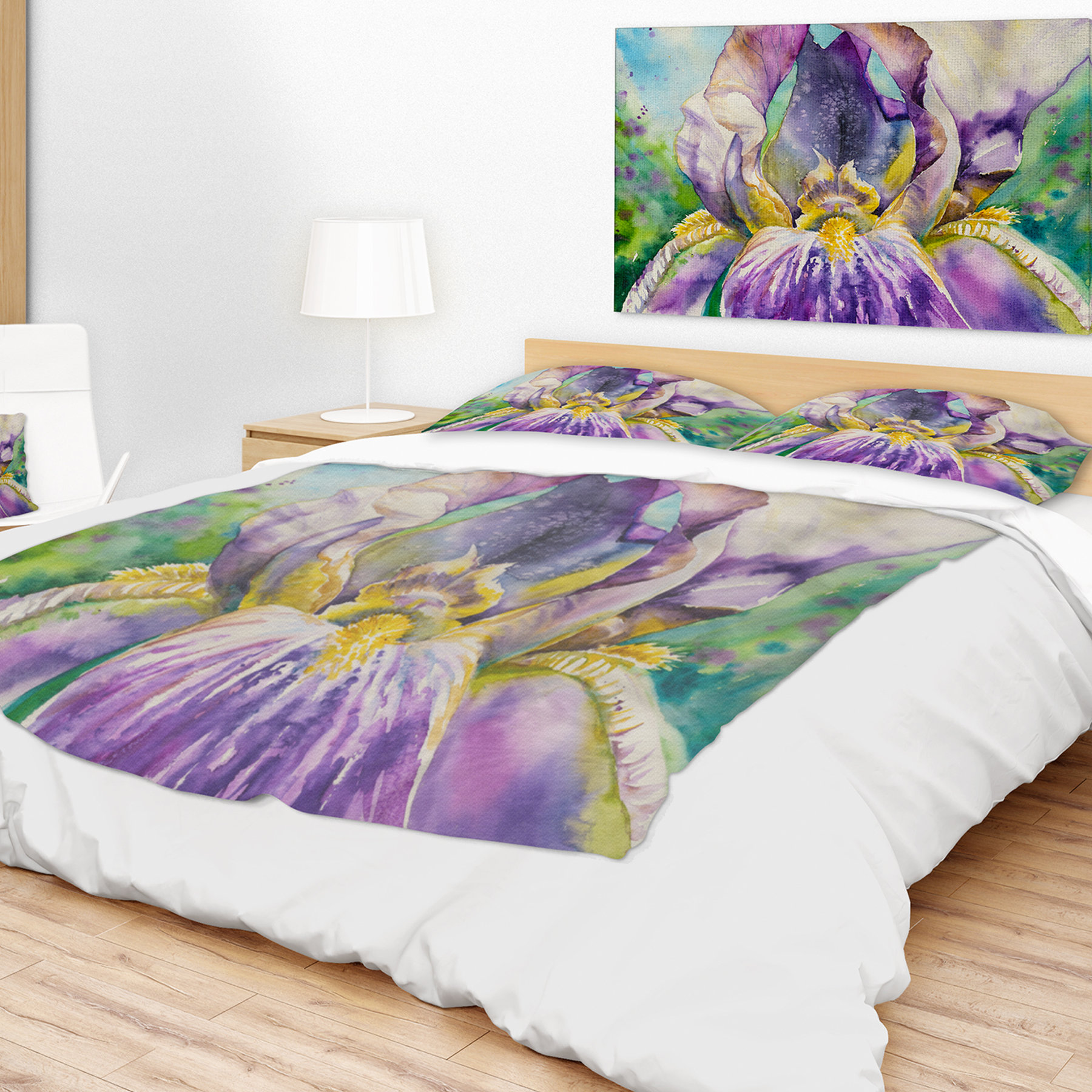 East Urban Home Iris Flower Close Up Blanket Wayfair Ca