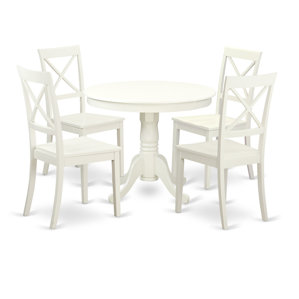5 Piece Dining Set by East West Furniture