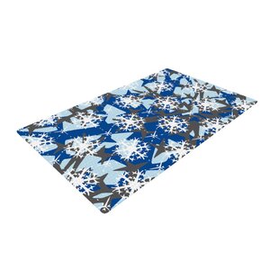 Miranda Mol Ice Topography Blue/White Area Rug