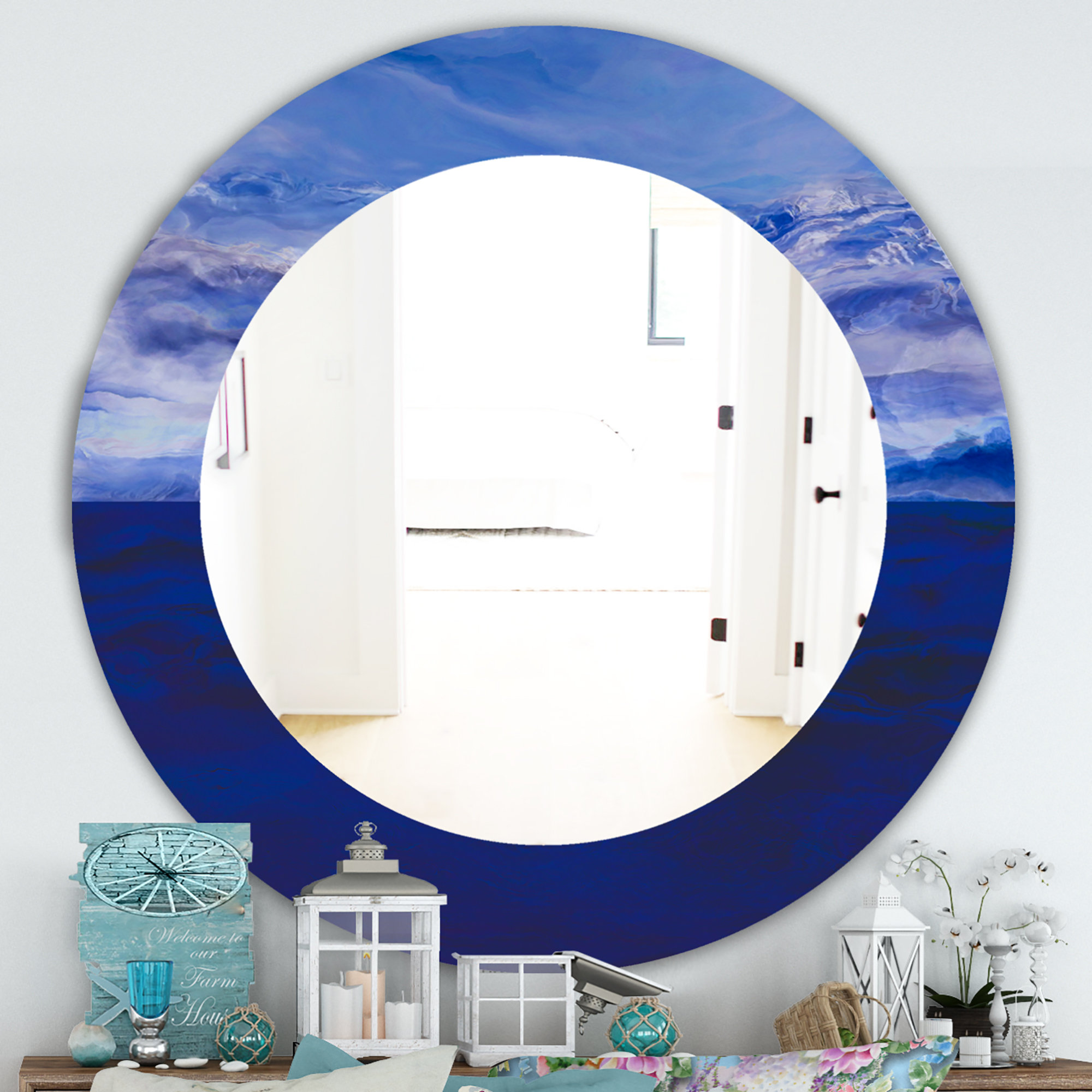 East Urban Home Vibe Traditional Frameless Wall Mirror