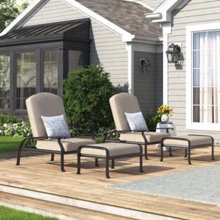 Ottoman Included Outdoor Club Chairs You Ll Love In 2020 Wayfair