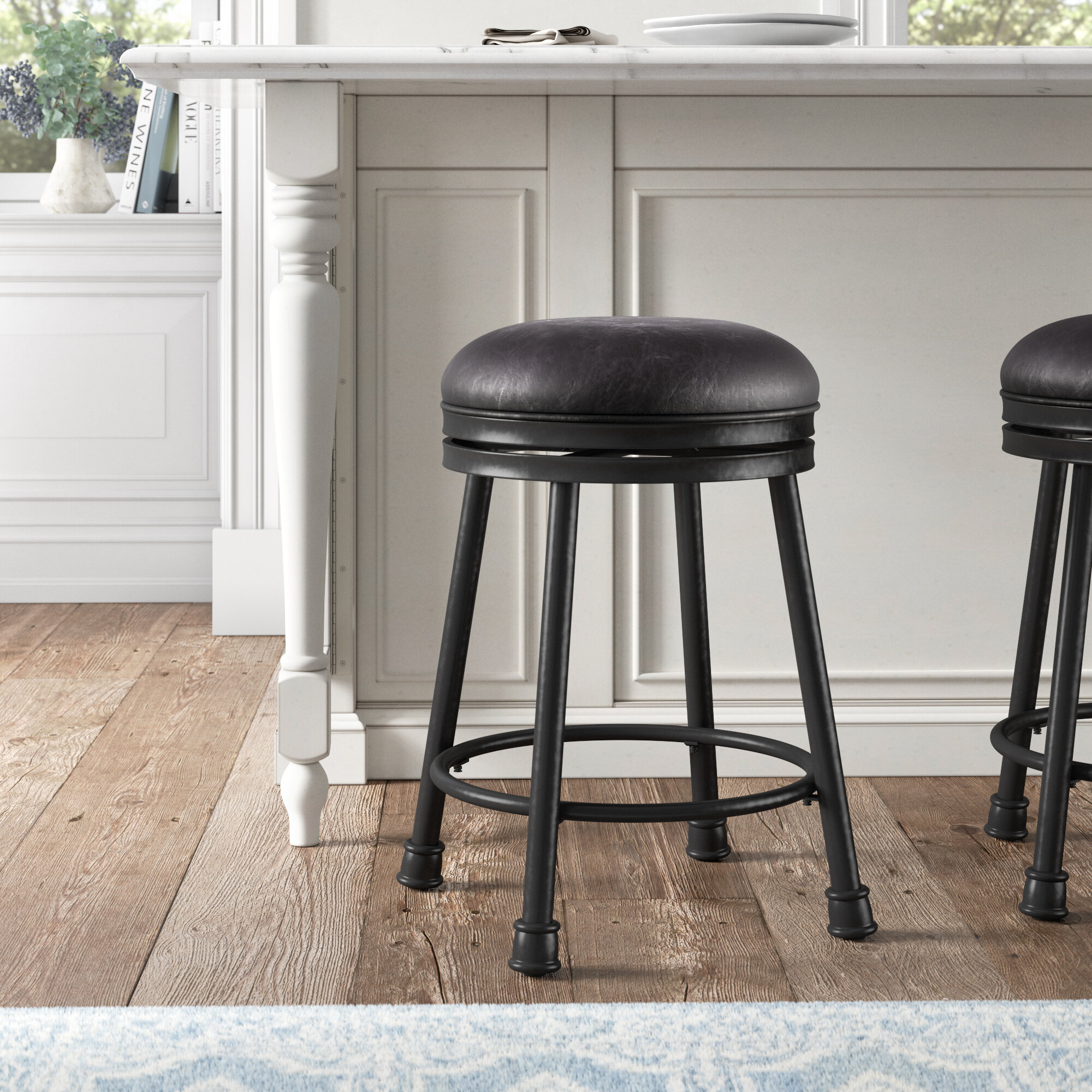 Kelly Clarkson Home Moran Swivel 24 Counter Stool Reviews Wayfair