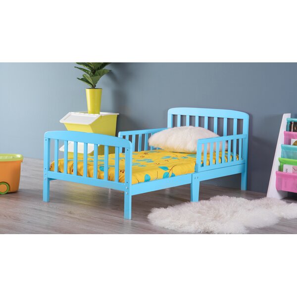 Harriet Bee Hammondville Wooden Toddler Bed with Mattress ...