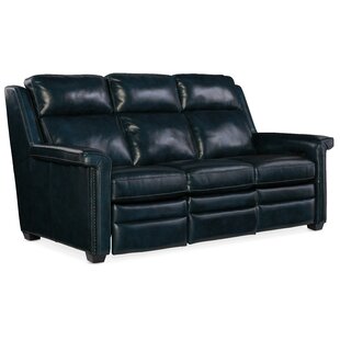 Reynaud Leather Reclining Sofa By Hooker Furniture