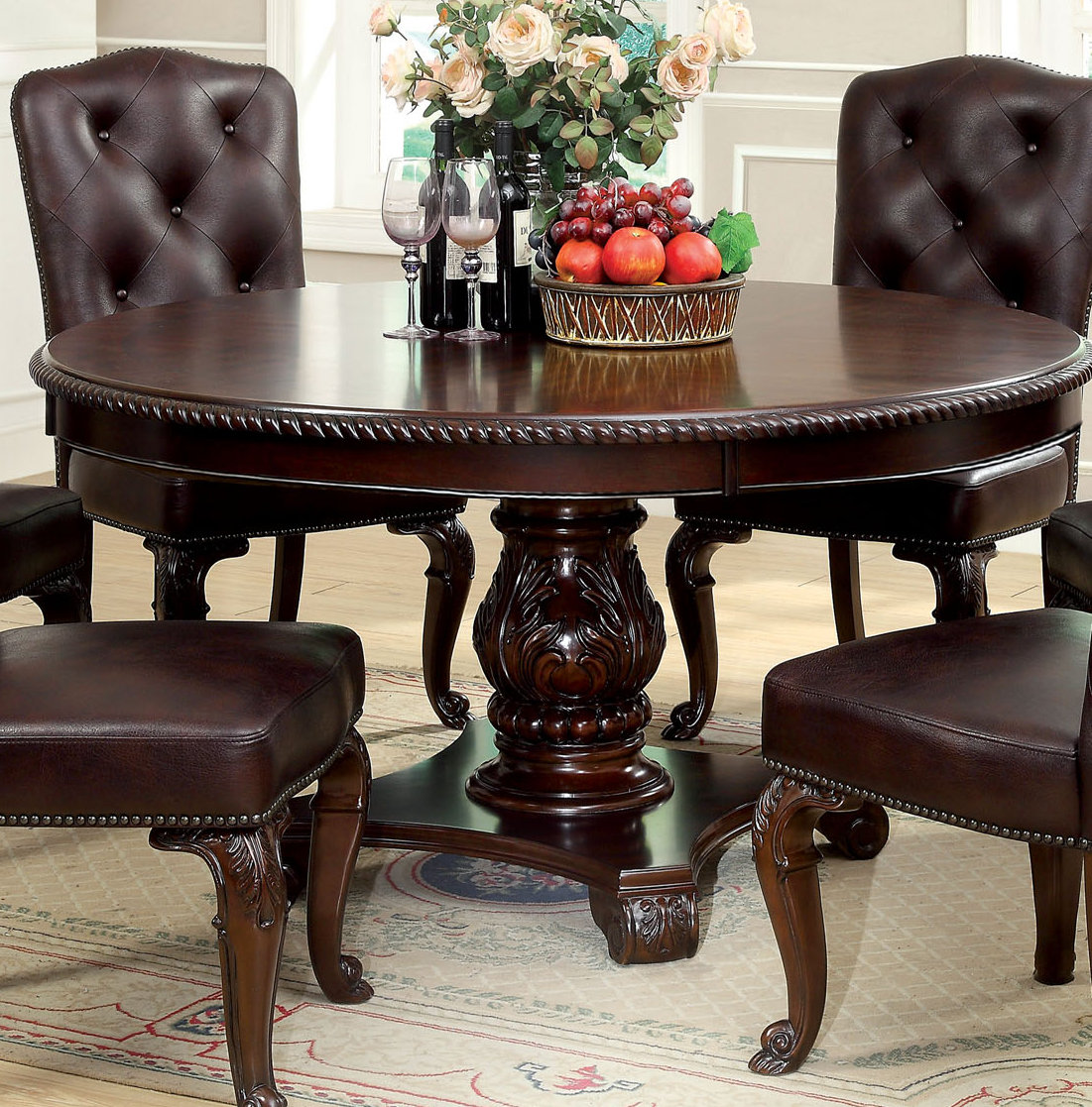 Hokku Designs Romana 60 Pedestal Dining Table Reviews Wayfair Hokku Designs Romana 60 Pedestal Dining Table Reviews Wayfair