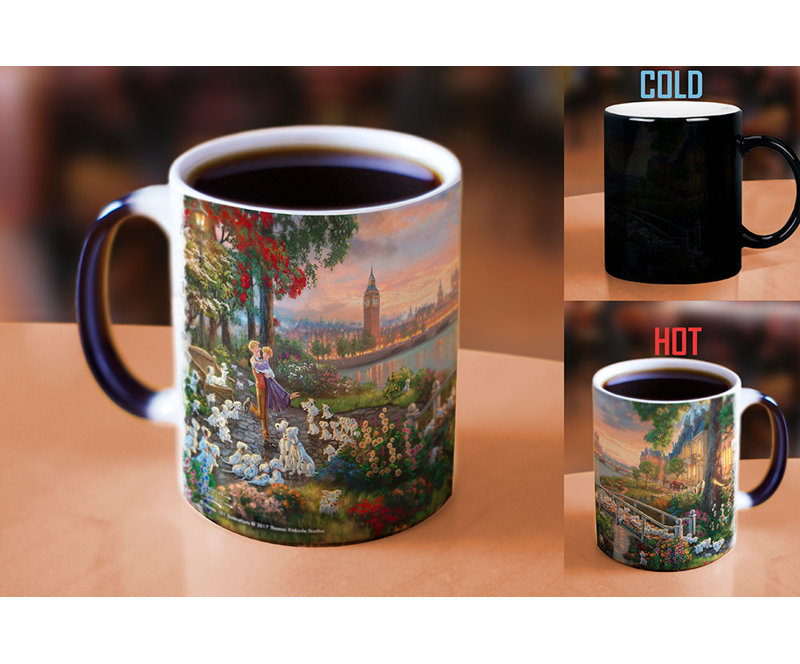 Morphing Mugs Thomas Kinkade Disney S 101 Dalmatians Painting Heat