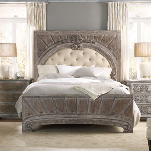 Go to store & view more images Hooker Furniture True Vintage Upholstered Panel Bed