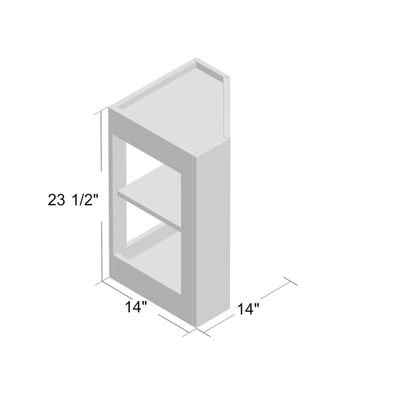 Zipcode Design Bluffton 14 X 23 5 Corner Mount Medicine Cabinet Wayfair