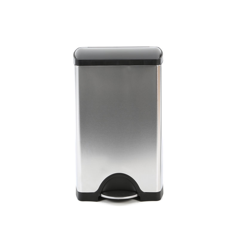 Simplehuman Steel 10 Gallon Rectangular Step On Trash Can Reviews Wayfair