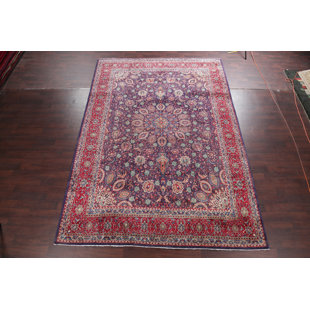 Wool Persian Rug 9 5 X 13 Wayfair One Of A Kind Ludlow Medallion Fl Sarouk Vintage Persian Hand Knotted 9 5 X 13 Wool Navy Blue Red Area Rug
