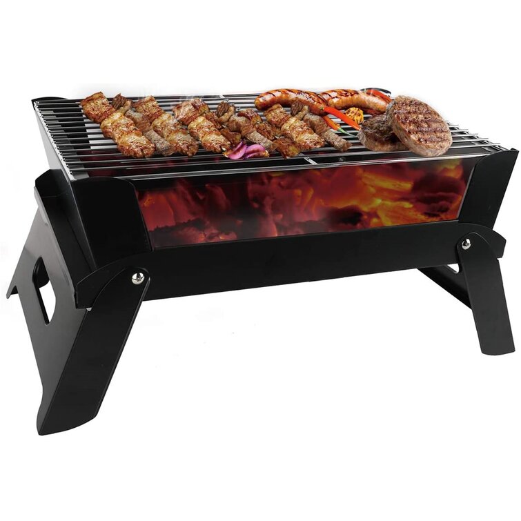 Large Charcoal Grill Outdoor Portable Barbecue Offset Smoker BBQ Camp Grilling 