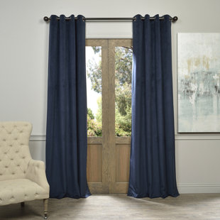Blue Velvet Curtains Drapes You Ll Love In 2020 Wayfair