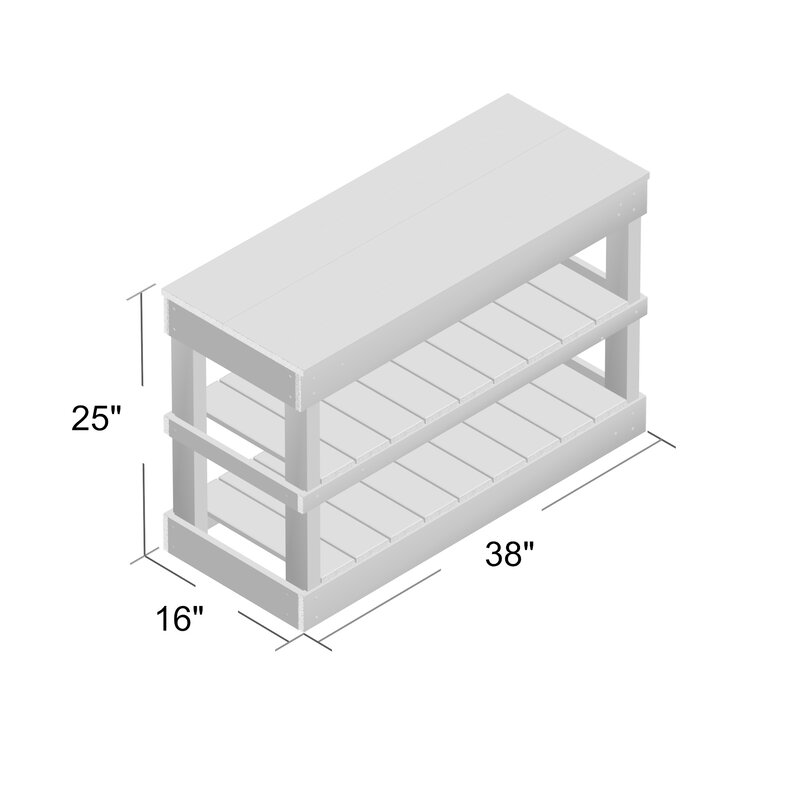 Laurel Foundry Modern Farmhouse 8 Pair Shoe Storage Bench Reviews Wayfair