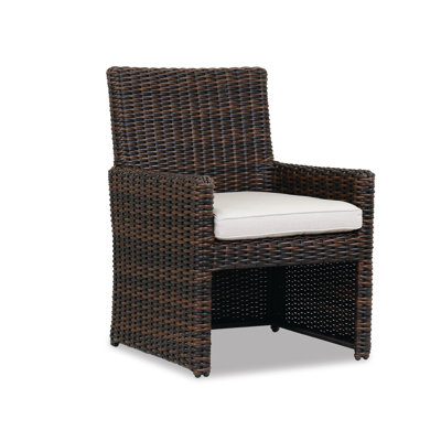 Montecito Patio Dining Chair With Cushion Sunset West Color Canvas