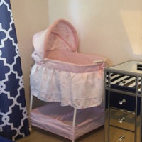 disney princess gliding bassinet pink