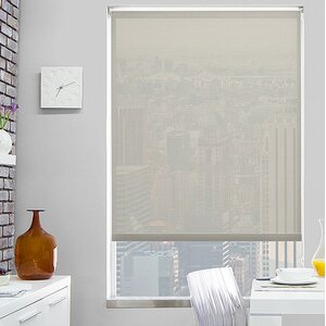 Semi-Sheer Beige Solar Shade