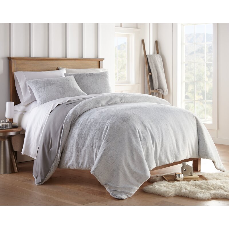 House Of Hampton Criner Faux Fur Bedding Comforter Set Reviews Wayfair