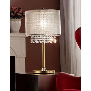 Crystal Chandelier Table Lamp Wayfair Sunikka Crystal 30 Table Lamp