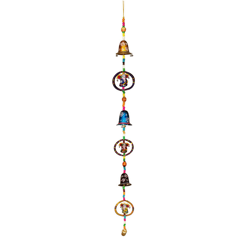 World Menagerie 3 Bells 3 Ganesha Bell Hanging Wall Decor Wayfair