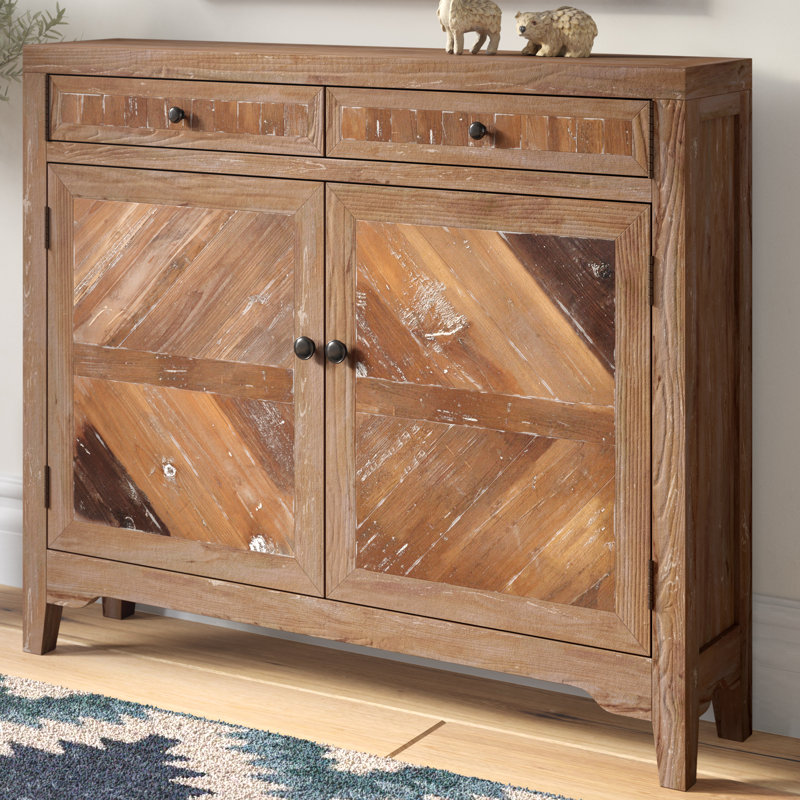 Loon Peak Kaspar Reclaimed Wood Console Cabinet Reviews Wayfair