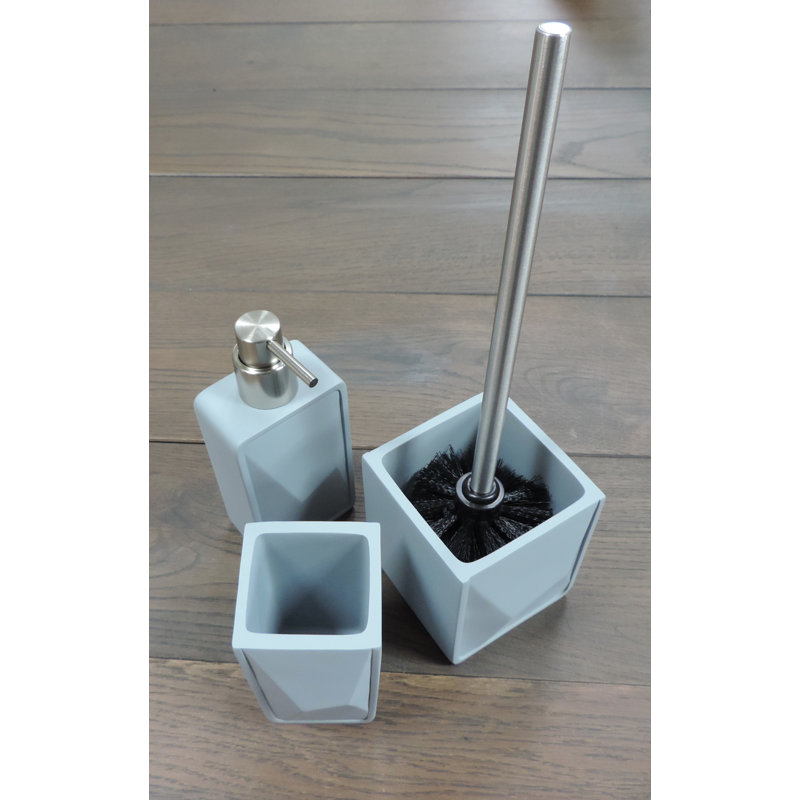 Highland Dunes Mcateer Graphic 3 Piece Bathroom Accessories Set