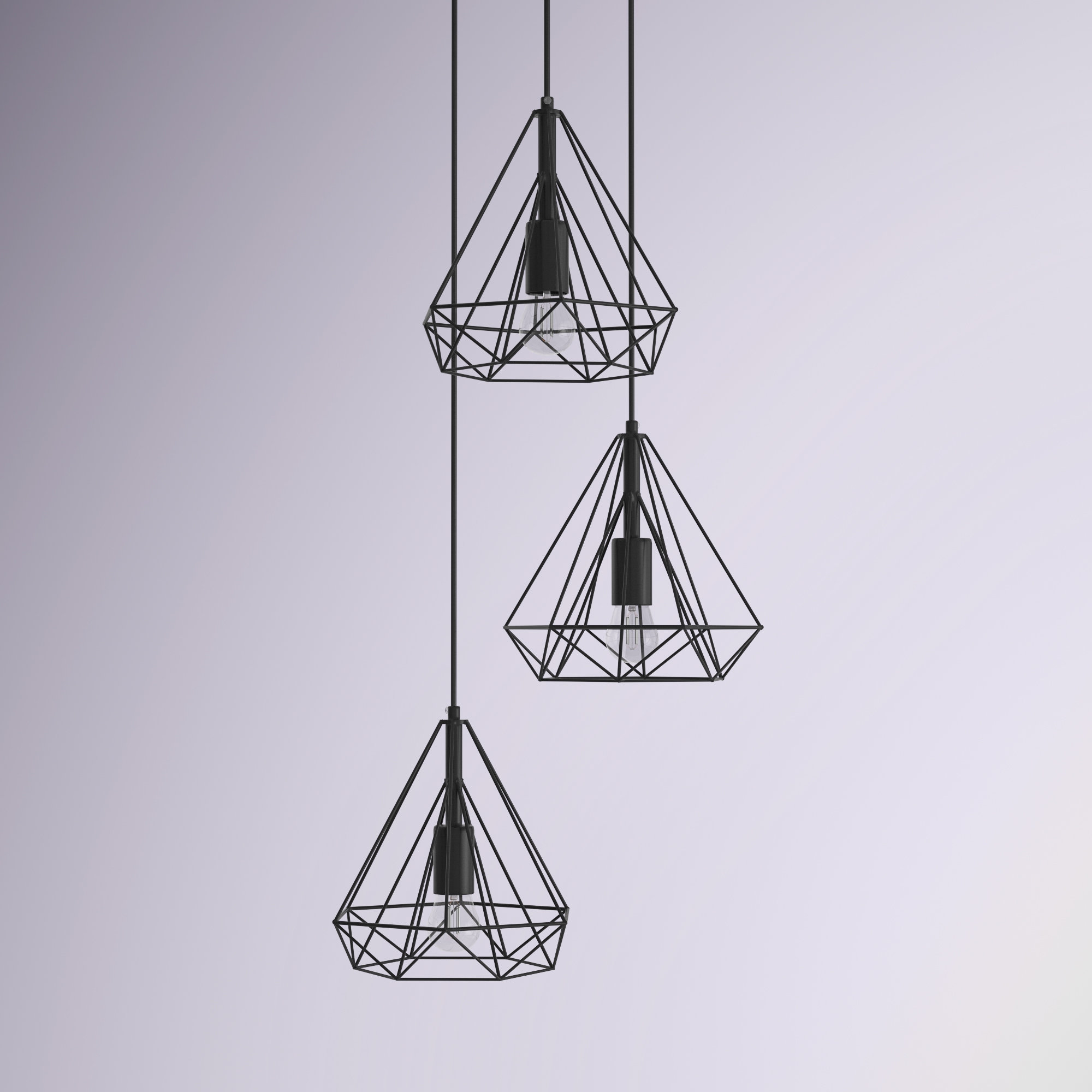 Light Cluster Geometric Pendant 