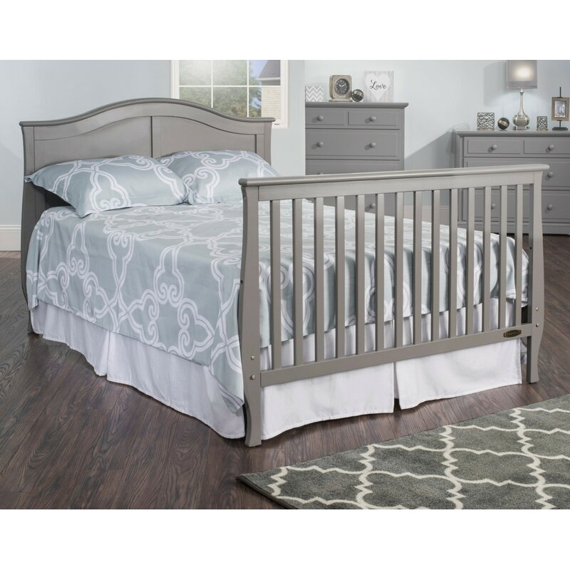Cool Gray Child Craft Penelope 4-in-1 Convertible Crib 