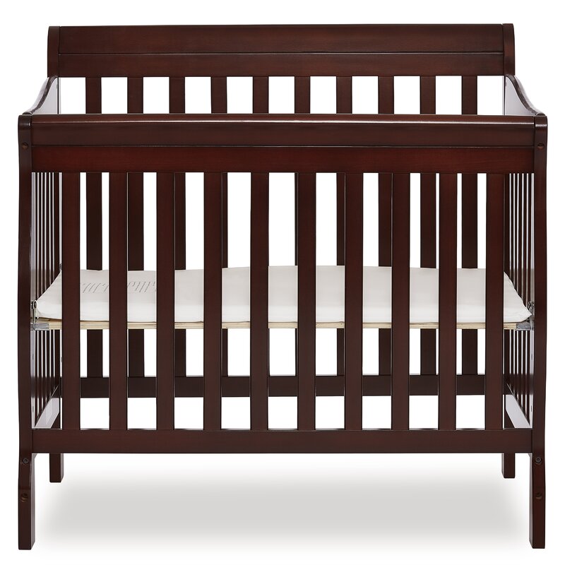 mini crib with changing table