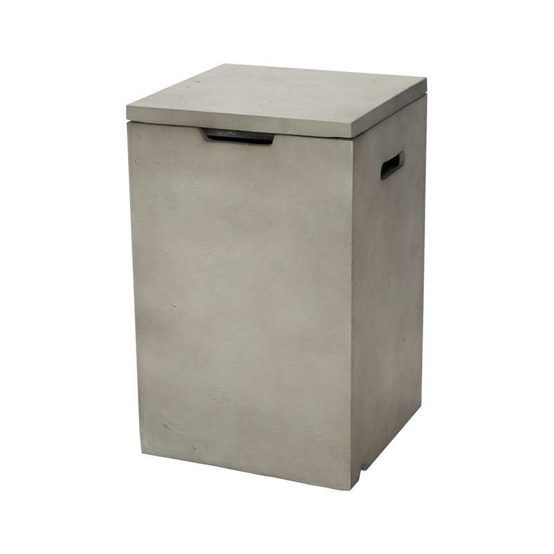 Ebern Designs Coleburn Square Concrete Propane Gas Fire ...