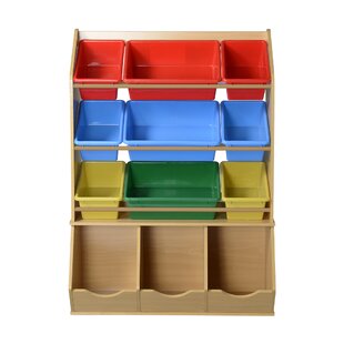 toy box with bins