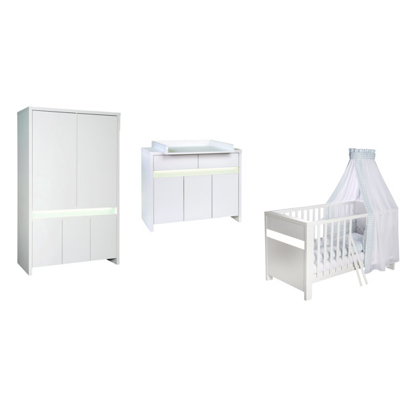 Schardt 3-tlg. Babyzimmer-Set Planet White | Wayfair.de
