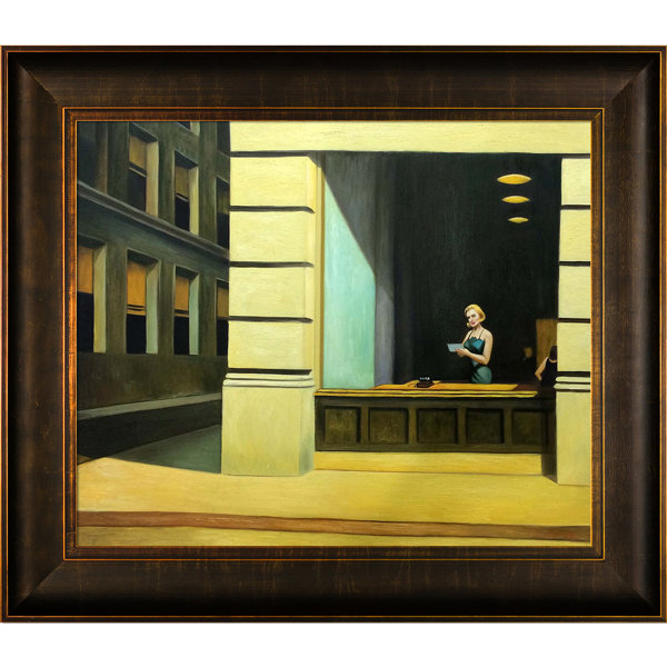 La Pastiche New York Office 1962 By Edward Hopper Framed Painting La Pastiche New York Office 1962 By Edward Hopper Framed Painting Print Wayfair Ca