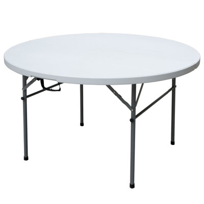 Plastic Circular Fold-in-Half Portable Folding Table