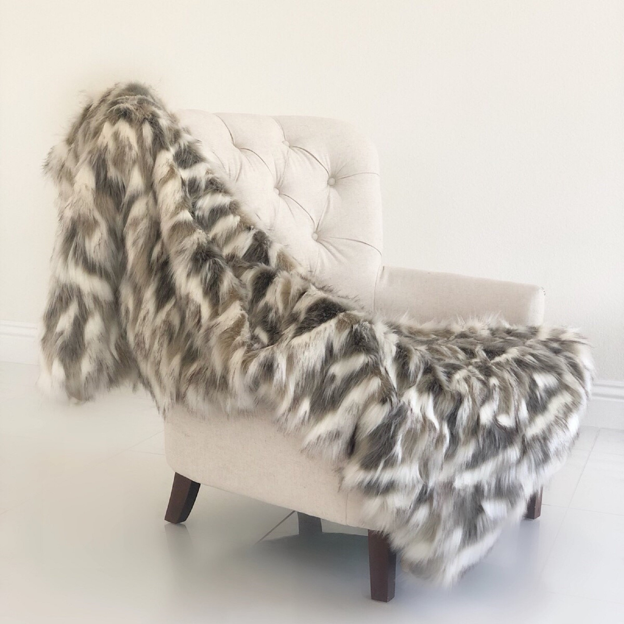 Plutus Brands Tibet Fox Handmadee Faux Acrylic Blanket Wayfair