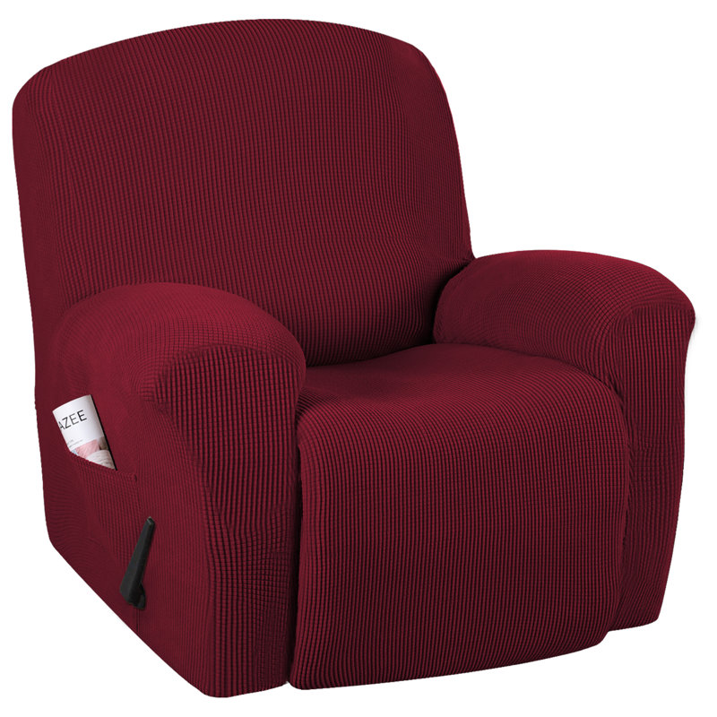 Red Barrel Studio Spandex Box Cushion Recliner Slipcover Reviews Wayfair