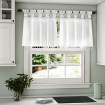 Wayfair | White Valances & Kitchen Curtains You'll Love in 2022