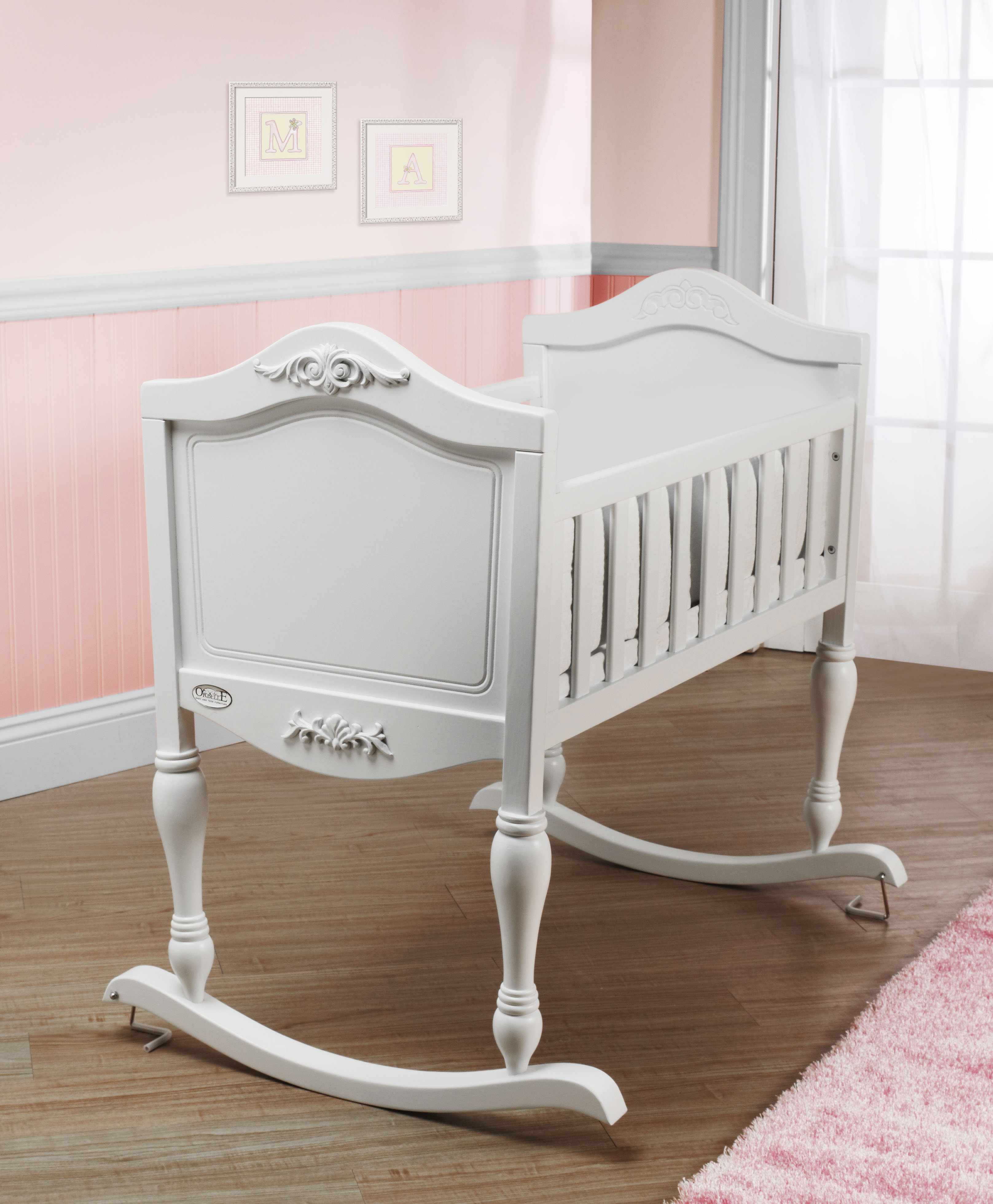 cradle attached to bed