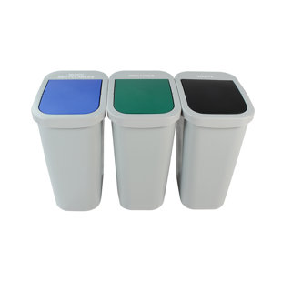 Billi Box Mixed Recyclables And Organics Gallon Recycling Bin Set Billi Box Mixed Recyclables And Organics Gallon Recycling Bin Set
