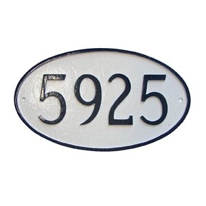 Petite 1-Line Address Plaque