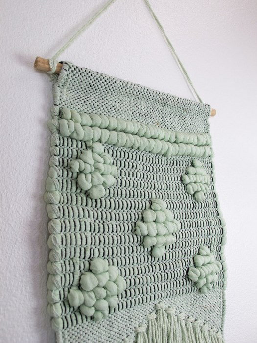 macrame circle bag