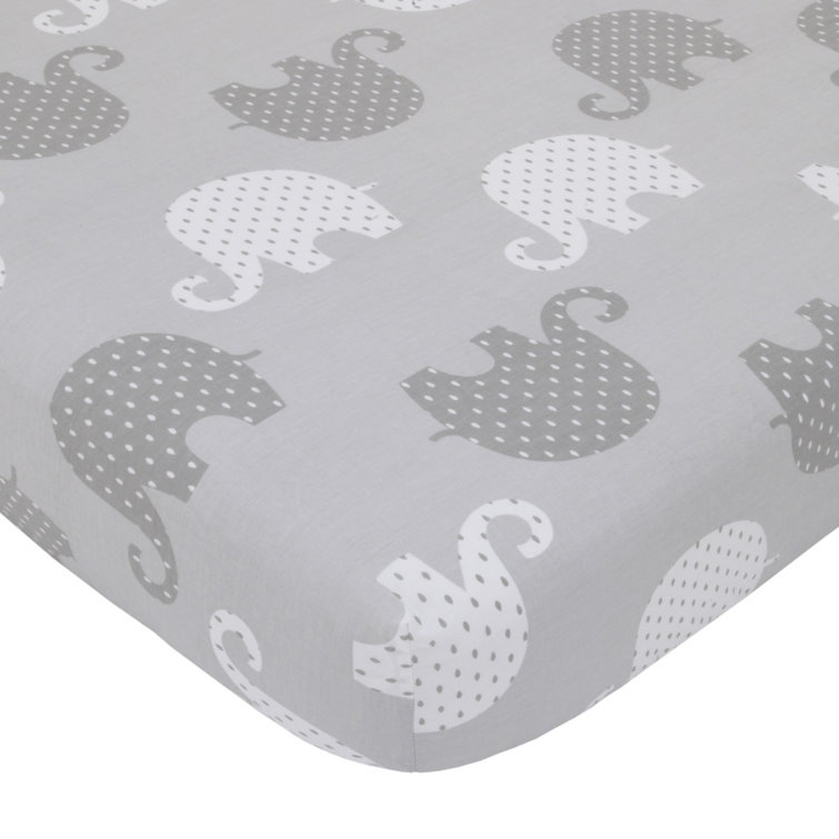 grey crib sheets