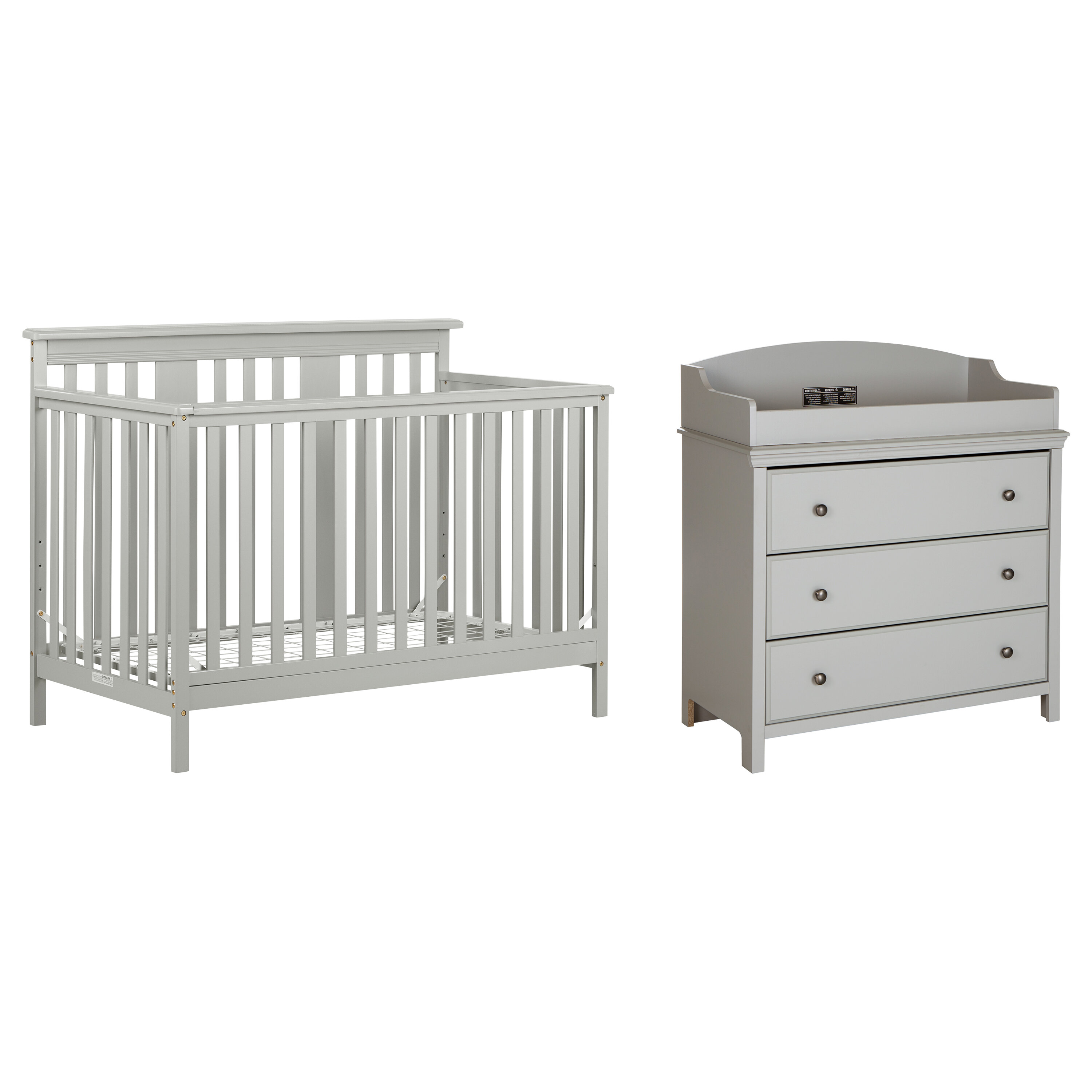 South Shore Cotton Candy Convertible Standard Nursery Furniture Set ...