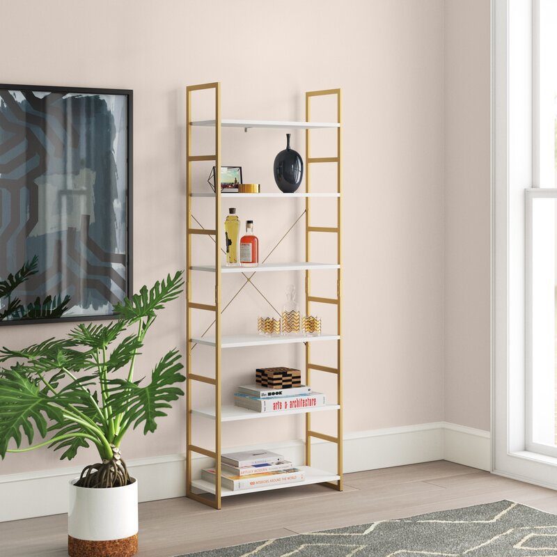 Zipcode Design™ Fontenot Iron Standard Bookcase & Reviews | Wayfair