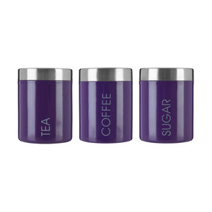 Coffee Tea Sugar Sets Canisters Jars You Ll Love Wayfair Co Uk 3 Piece Coffee Tea Sugar Set